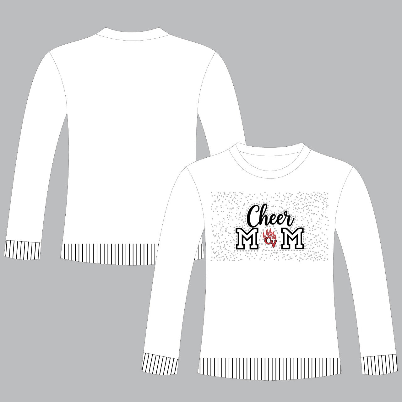 2025 Castle View | Cheer Mom Sweatshirt - Bling
