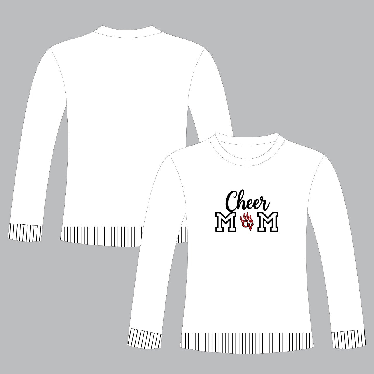 2025 Castle View | Cheer Mom Sweatshirt - Non Bling