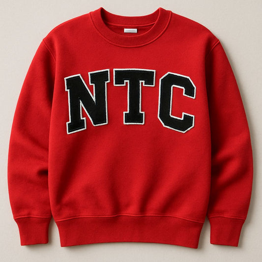 2025 NTC - RED | APPLIQUE SWEATSHIRT