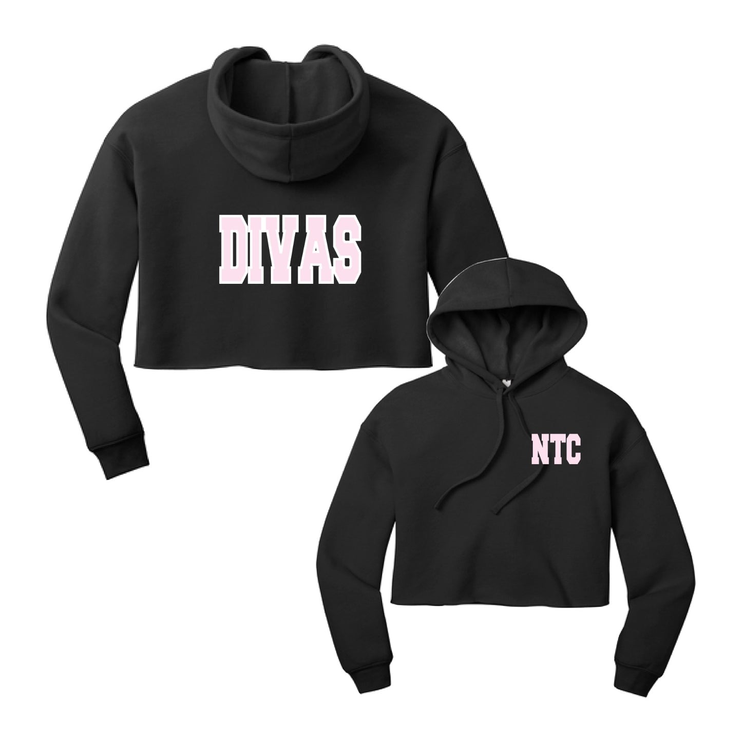2026 NTC DIVAS - BLACK | CROPPED HOODIE