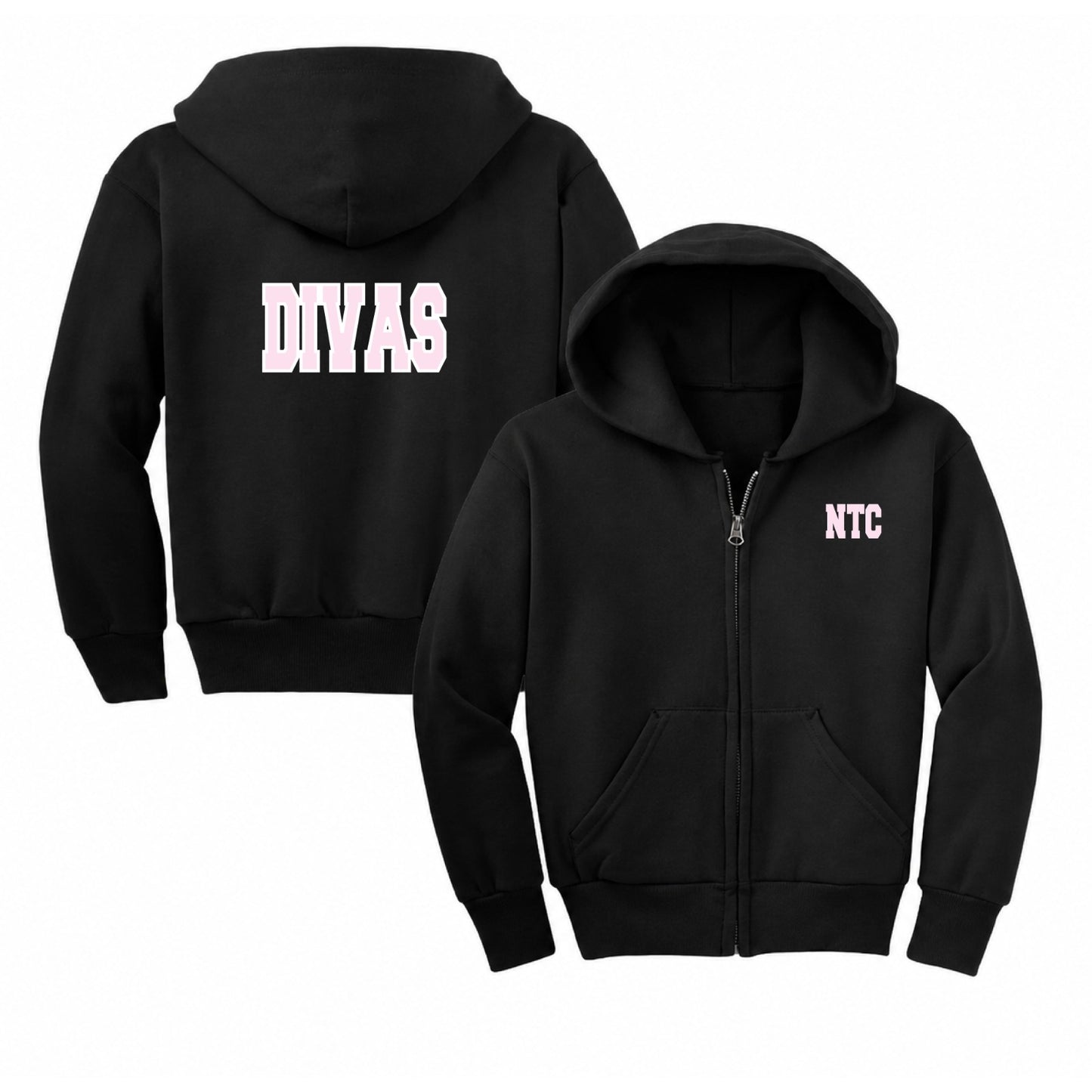 2026 NTC DIVAS - BLACK | FULL ZIP JACKET
