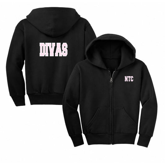 2026 NTC DIVAS - BLACK | FULL ZIP JACKET