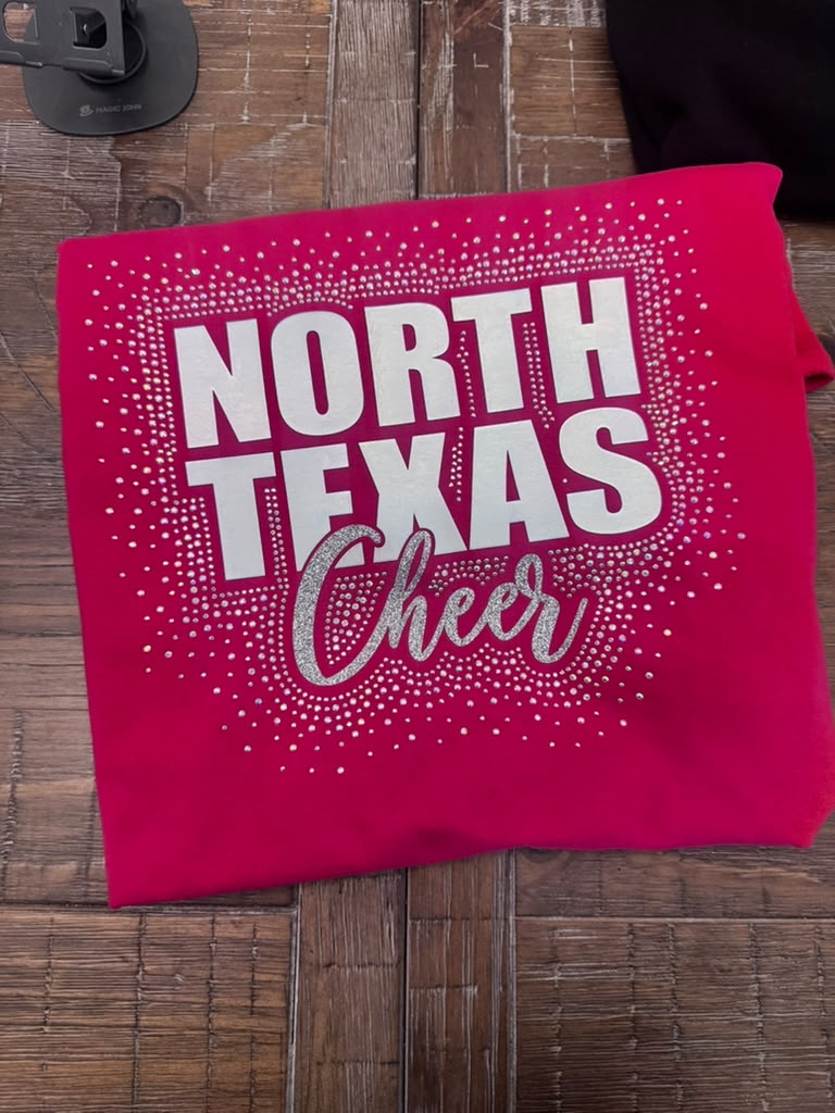 2026 NORTH TEXAS CHEER HOLOGRAPHIC RHINESTONE | SWEATSHIRT