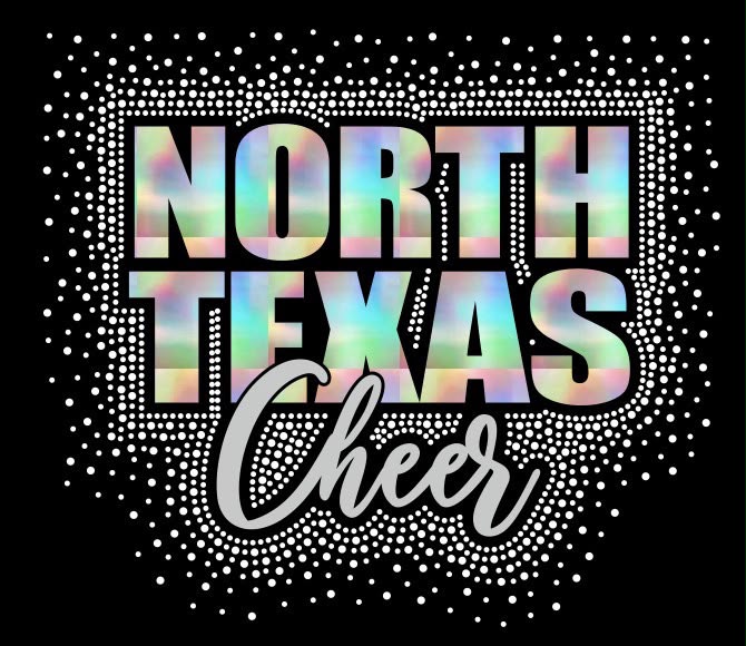 2026 NORTH TEXAS CHEER HOLOGRAPHIC RHINESTONE | SWEATSHIRT