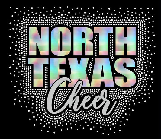 2026 NORTH TEXAS CHEER HOLOGRAPHIC RHINESTONE | SWEATSHIRT