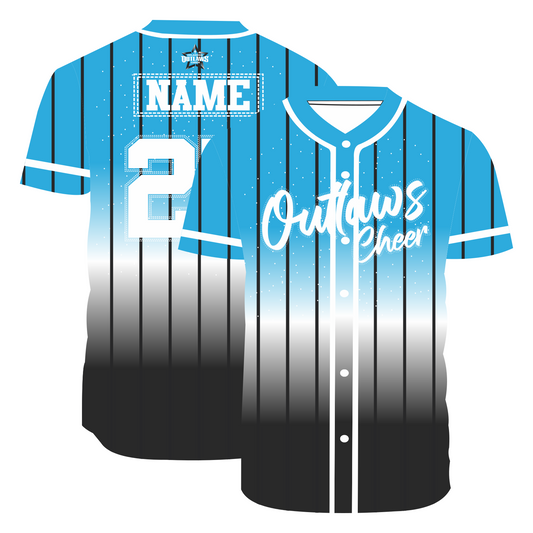 2025 Outlaws Sublimated Jersey w/ Rhinestones | Full Button